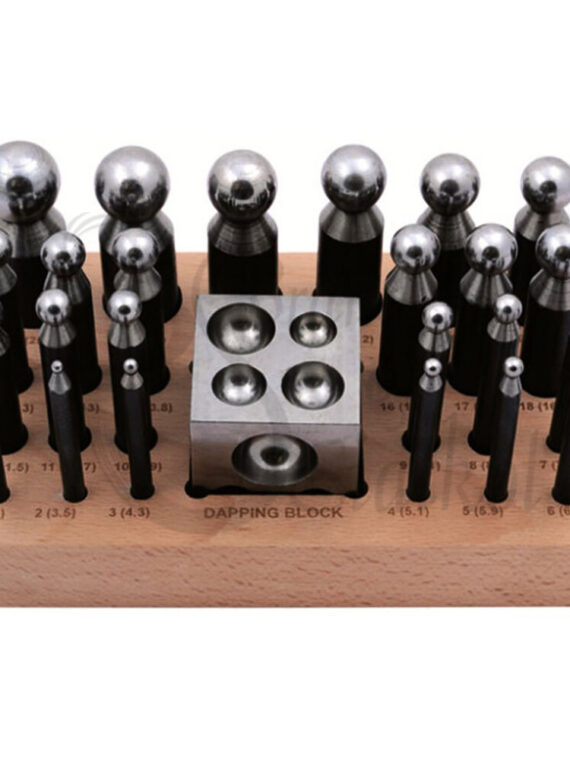 24 PCS DAPPING BLOCK AND PUNCHES SET